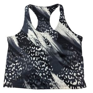 Pro Player Sports Bra Womens Small Black Gray‎ Racerback Athletic Top
